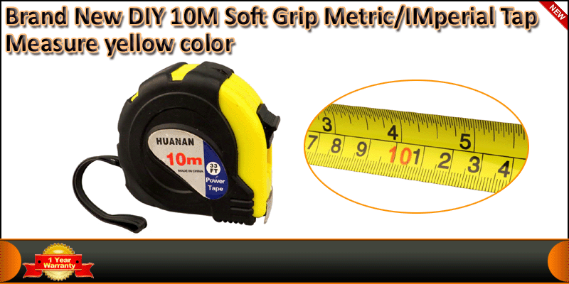 Brand New DIY 10M Soft Grip Metric/IMperial Tap Me