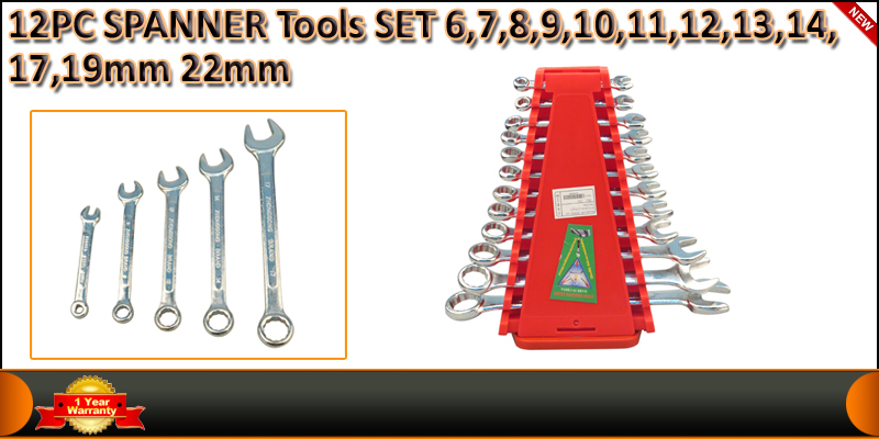 12PC  SPANNER  Tools SET 6,7,8,9,10,11,12,13,14,17