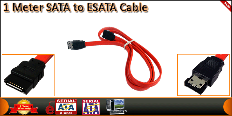 1M SATA to ESATA Cable