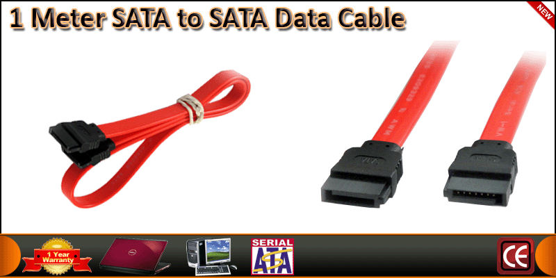 1 Meter SATA to SATA Data Cable