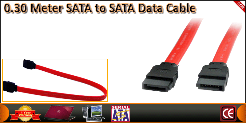 0.30 Meter SATA to SATA Data Cable