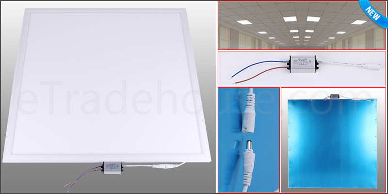 48W Ceiling Suspended Recessed LED Panel White Light 5000 Lumens