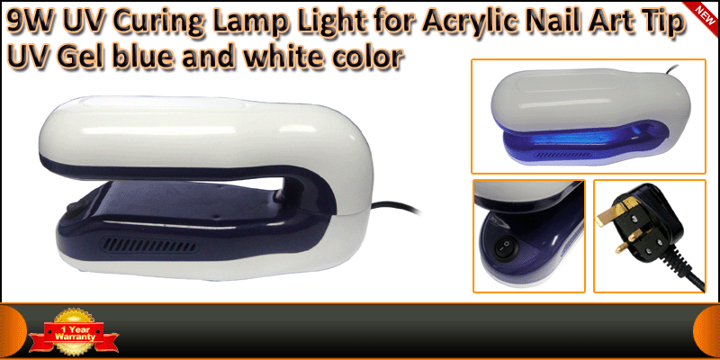 9W UV Gel Shellac Acrylic Curing Dryer Nail Machin
