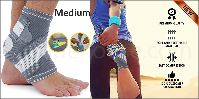 Ankle Support Brace Compression Achilles Tendon Strap Foot Sprains Injury