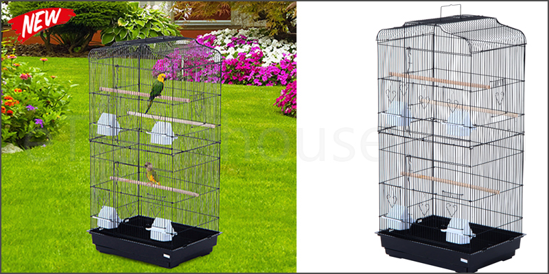 X-Large Metal Bird Cage Budgie Canary Parakeet Cockatiel Finch Lovebird Tall Cages