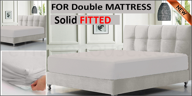 solid double fitted sheet 137*193+15 pillowcase 50*75cm*2