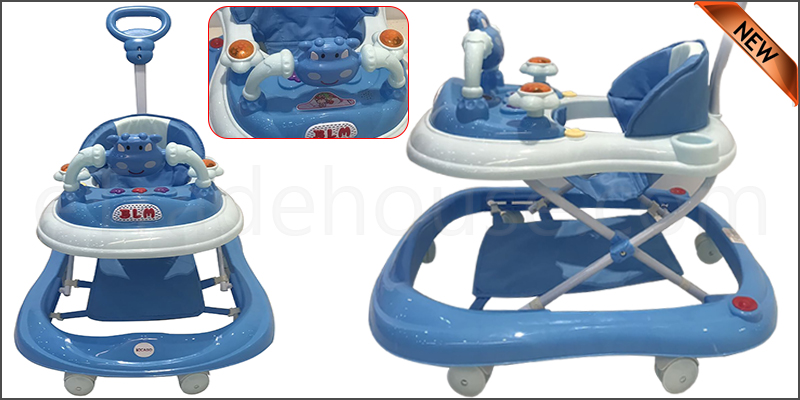 Baby Walker First Steps Activity Bouncer Musical Toy Push Along Ride On Bright