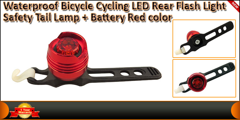Waterproof Bicycle Bike Cycling LED Rear Flash Lig