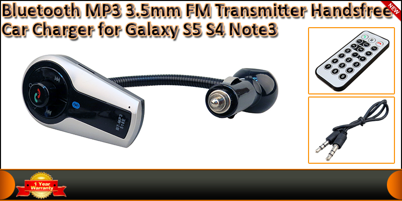 Bluetooth MP3 FM Transmitter Hands-Free Car Charge