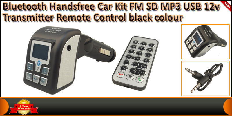 High Quality Bluetooth Hands-free Car Kit FM SD MP