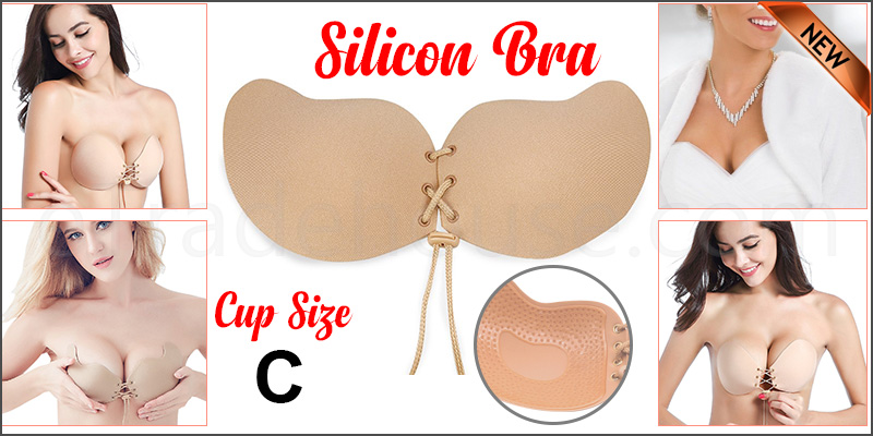 Women Silicone Adhesive Stick On Push Up Gel Strapless Invisible Bra Backless