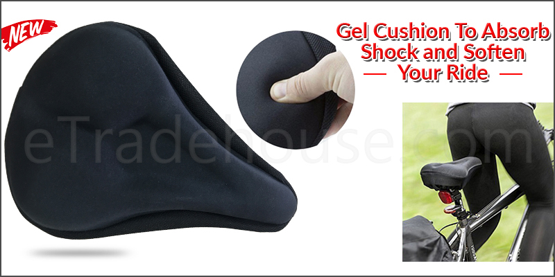 New Bike Bicycle Cycle Extra Comfort GEL PAD Cushion Cover for Saddle Seat Comfy