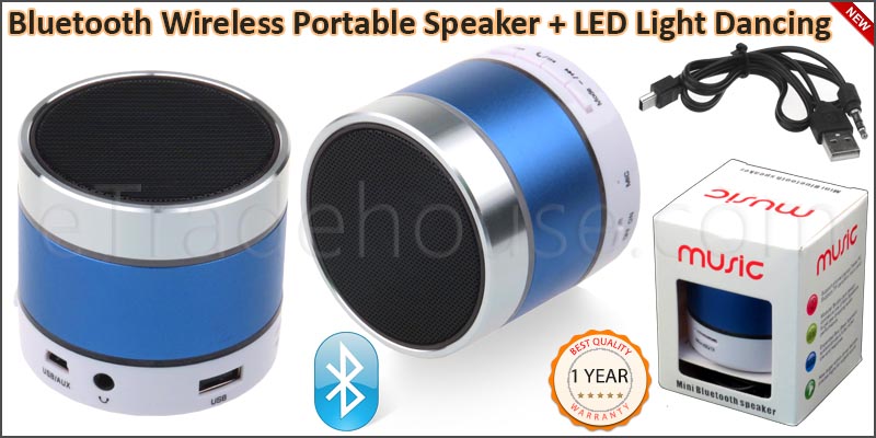 Bluetooth Wireless Portable LED Light Dancing Spea