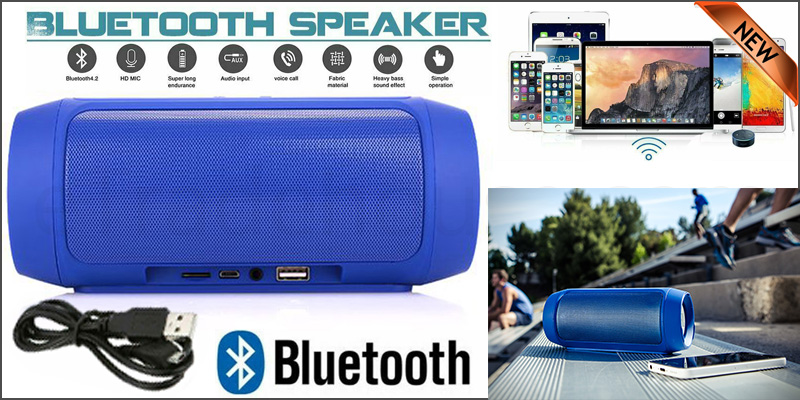 Portable Charge 2 Plus Wireless Bluetooth Mini Portable Speakers BLUE