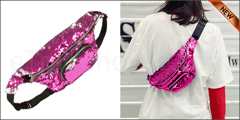 Glitter Bum Bag Travel Waist Fanny Pack Festival Money Belt Wallet Pouch Bags