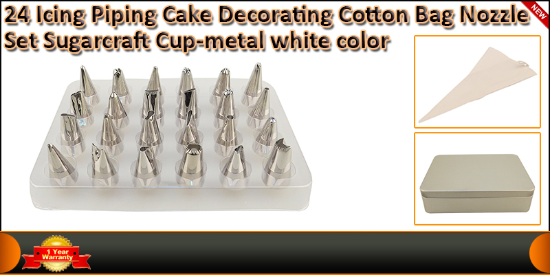 24 Icing Piping Cake Cupcake Decorating Cotton Bag