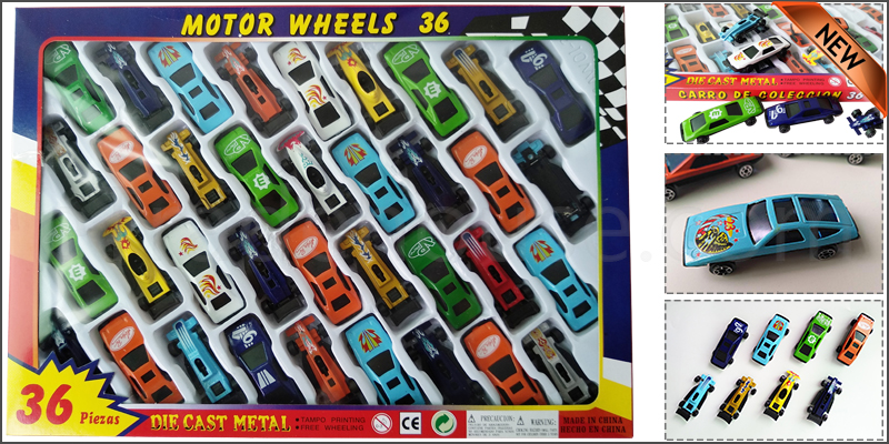 " 36pc Metal Die Cast Kids Cars Gift Set Xmas F1 Racing Vehicle Children Play Toy"