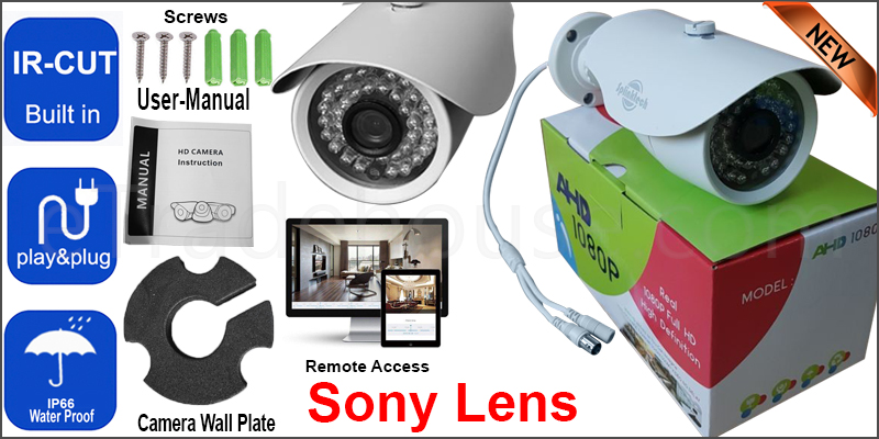 2.4MP Sony CCTV 4IN1 Bullet 1080p Camera 128AHD NIGHT VISION WITH UTC FUNCTION