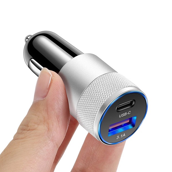 USB Fast Car Charger Type C Quick Charge Phone Adapter For iPhone