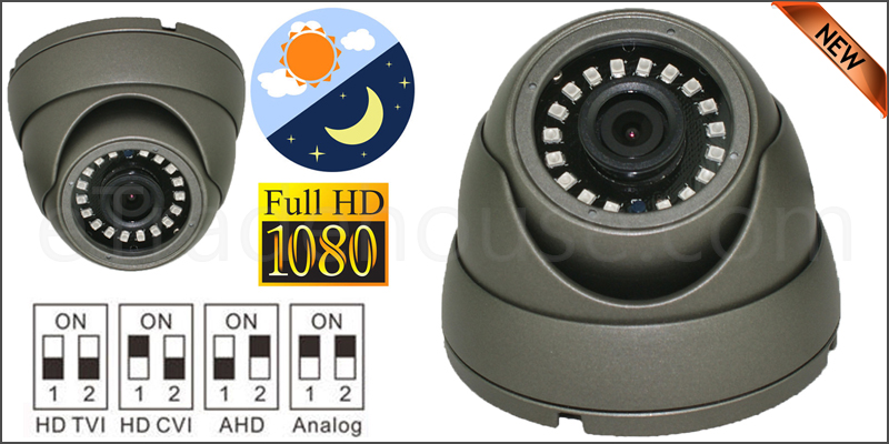 1080P 2.4MP SONY HD TVI AHD CVI ANALOGUE 4 IN 1 CCTV DOME CAMERA