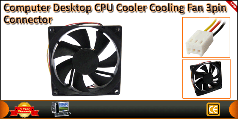 High Quality 12CM PC CPU Cooler Cooling Fan With 3