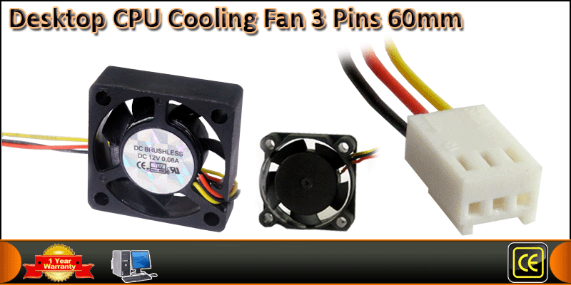 High Quality 6 cm Cooling Fan Cooler For PC CPU Sy