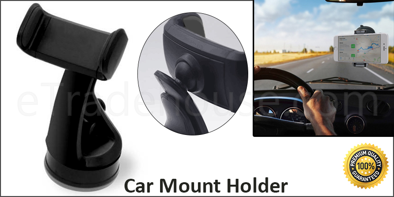 360° Universal Car Windscreen Dashboard Holder Mount Retractable Gripping Arm For GPS PDA Mobile Smart Phone