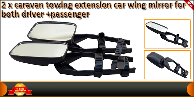 2 x Caravan Towing Extension Car Wing Mirror for B