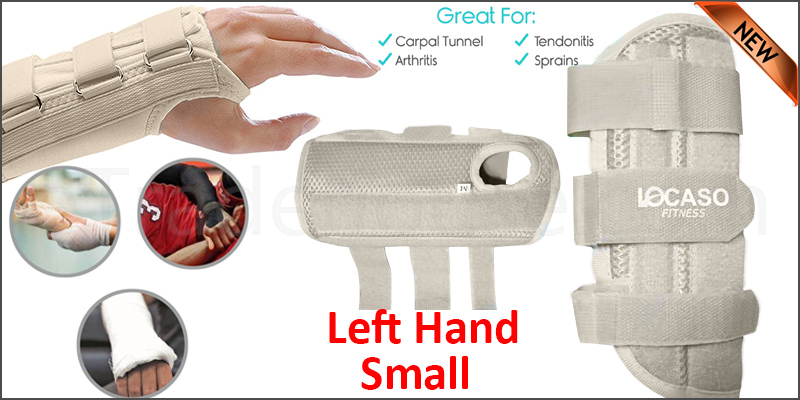 Carpal Tunnel Support Adjustable Brace Splint Arthritis Left Hand   S