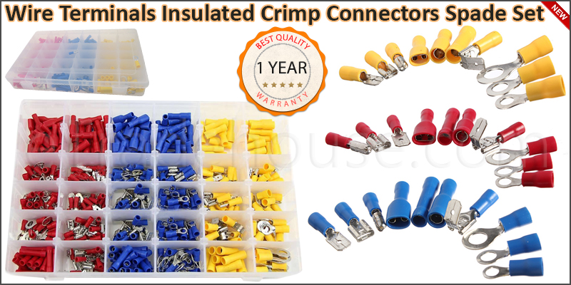 Assorted Electrical Wire Terminals Insulated Crimp