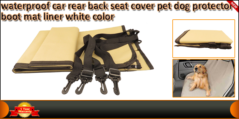 Waterproof Car Rear Back Seat Cover Pet Dog Protec