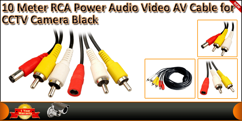 High Quality 10 Meter RCA Power Audio Video AV Cab