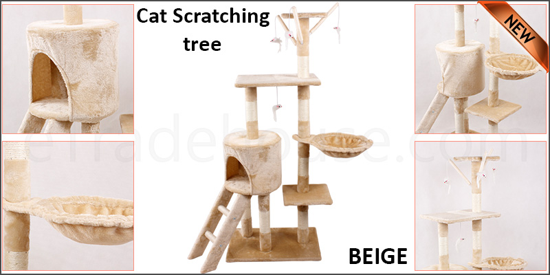 Cat Tree Scratching Climbing Post Activity Center Toy House    