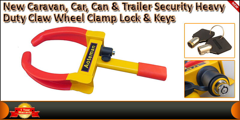Universal Heavy Duty Security Wheel Claw Clamp Loc