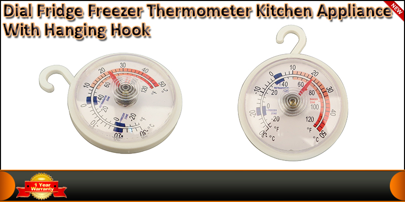 Dial Fridge Freezer Thermometer Kitchen Appliance 