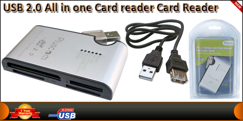 USB 2.0 All in one Card reader Card Reader Writer 