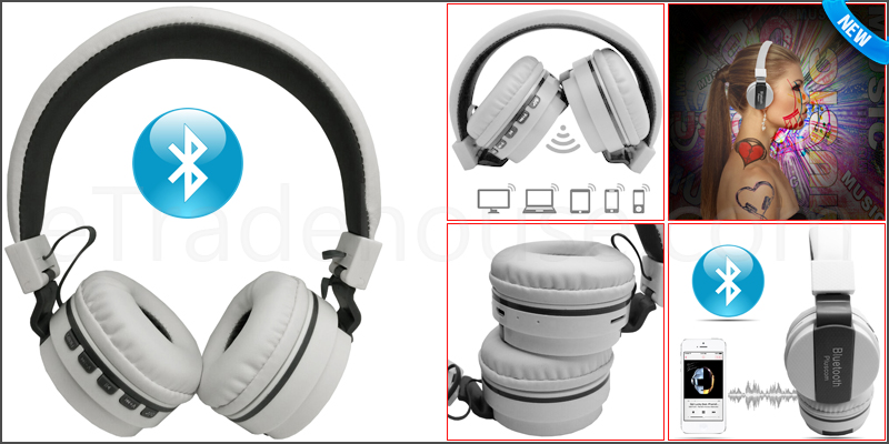 Foldable Bluetooth Wireless Headphones; keep your bag tidy and free from tangled wires