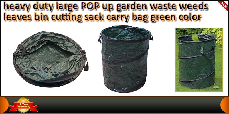 Heavy Duty Large Pop-Up Garden-Bag Waste Weeds Lea