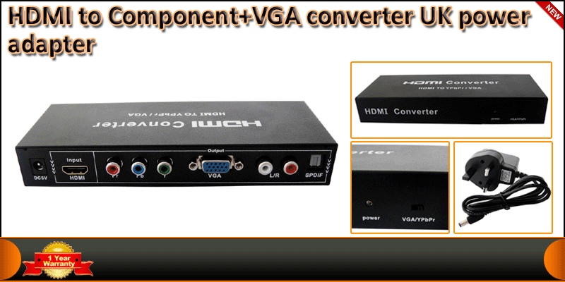 HDMI To Component VGA L/R YPbPr SPDIF Converter Ad