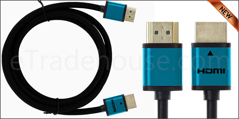 Premium Quality Slim 1 Meter HDMI V1.4 (19Pin) Male cable