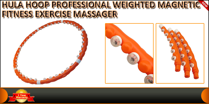 WEIGHTED MAGNETIC HOOLA HULA HOOP FITNESS EXERCISE
