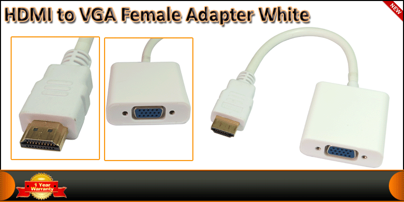 1080P HDMI Male to VGA Female Adapter Converter Ca