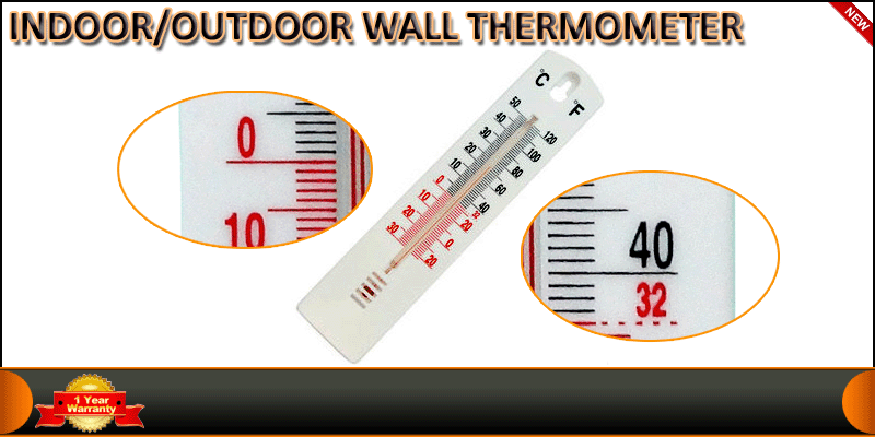 Wall Thermometer Indoor Outdoor House Office Garde