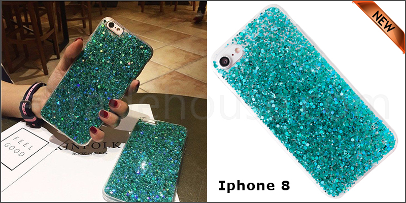 Bling Silicone Glitter ShockProof Case Cover For Apple iPhone 8