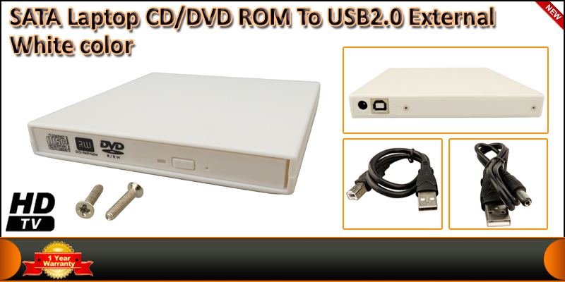 SATA Laptop CD/DVD ROM To USB2.0 External