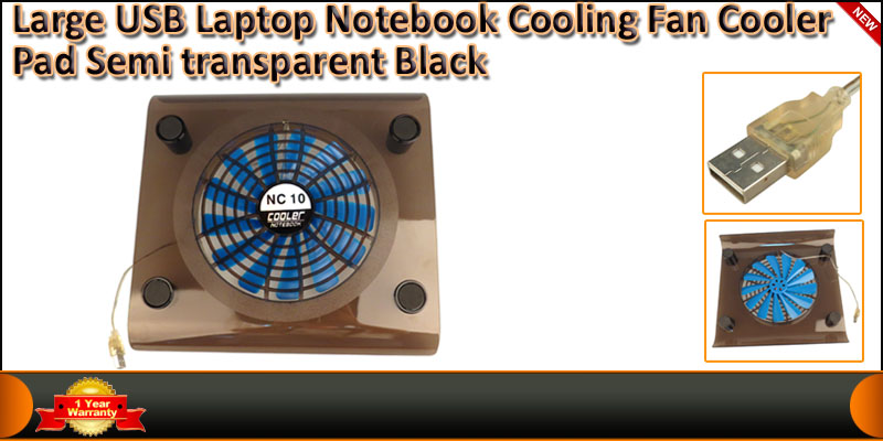 Large USB Laptop Notebook Cooling Fan Cooler Pad S