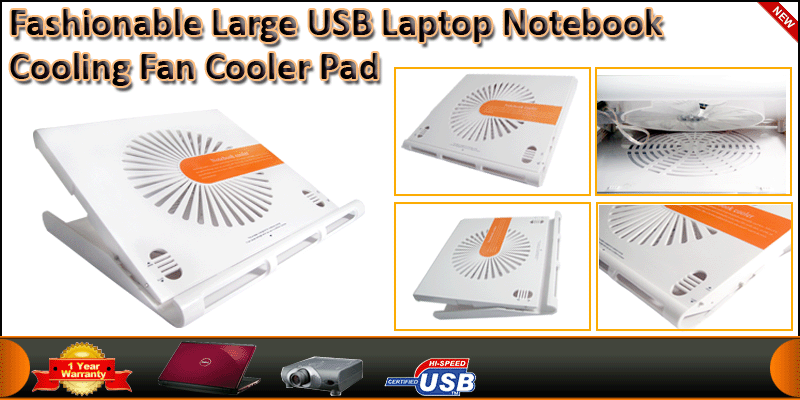 Fashionable Large USB Laptop Notebook Cooling Fan 