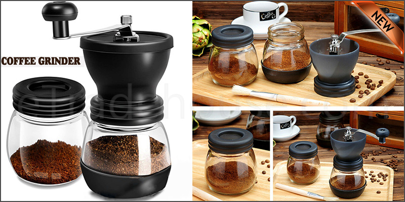 Manual Coffee Bean Grinder | Adjustable Coarseness Ceramic Hand Held Mill