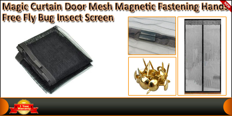 Magic Curtain Door Mesh Magnetic Fastening Hands F