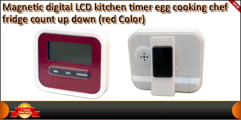Magnetic Digital LCD Kitchen Buzzer Timer Counter 